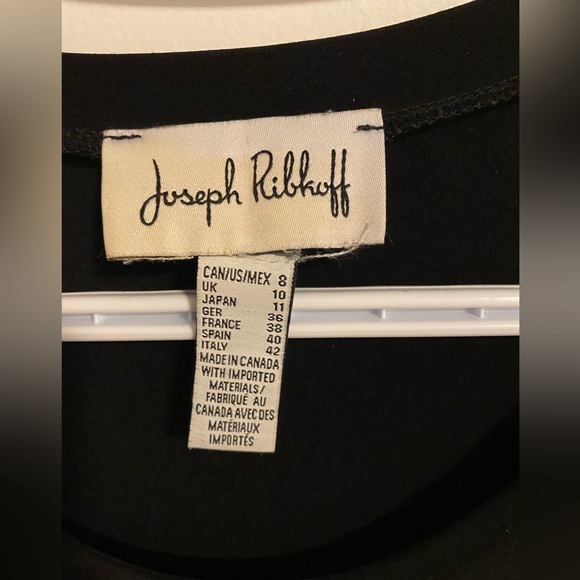 Joseph Ribkoff Black Three Courter Length Top - Picture 6 of 6